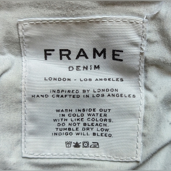 GUC Frame Le Skinny de Jeanne Crop in the York style dark distressed wash frayed - Picture 12 of 16